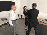 Annegret Wolf und Betreuer Prof. em. Peter Borkenau und Bernd Leplow
